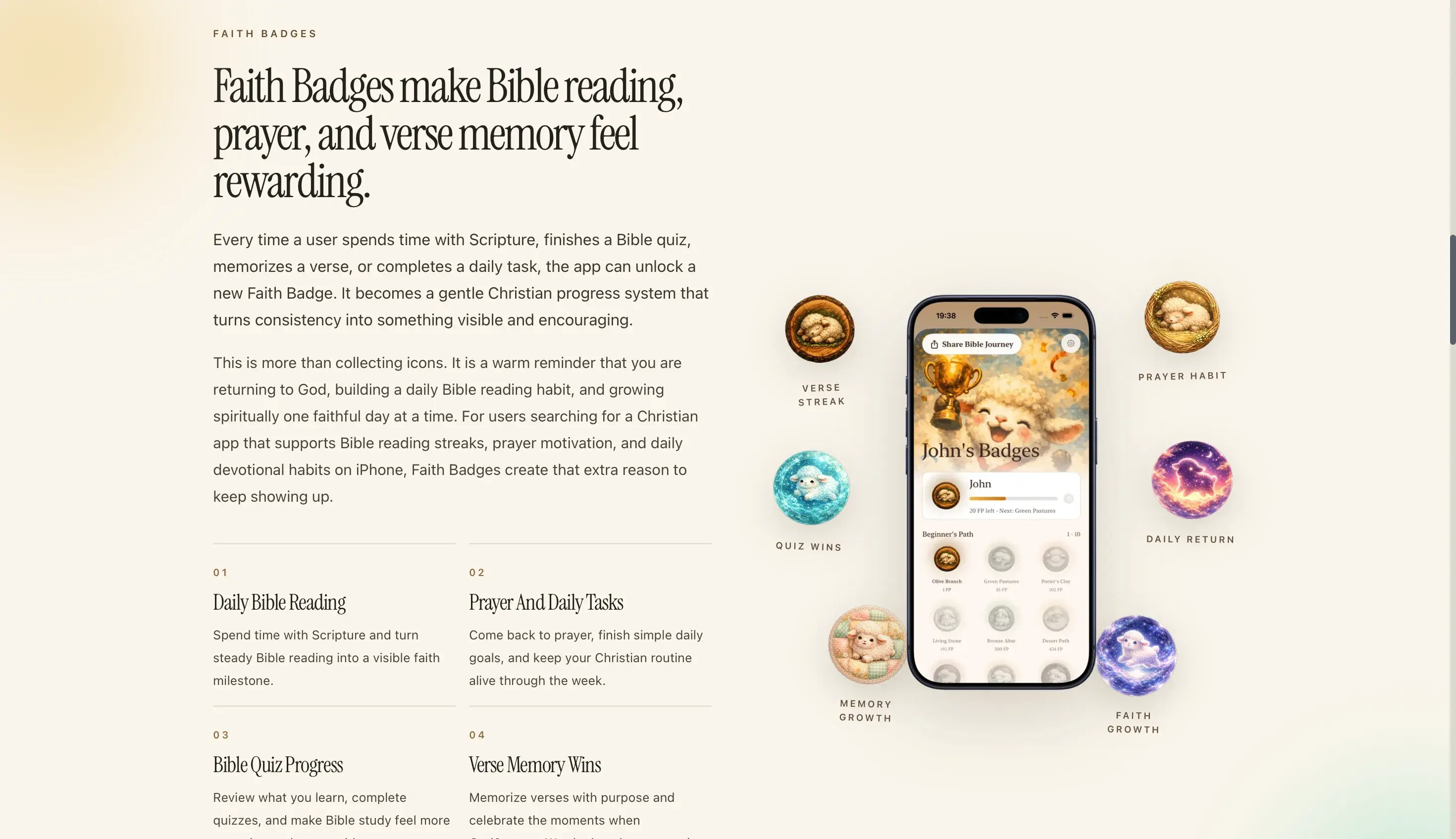Bible Widget Verse of the Day ASO SEO landing page preview