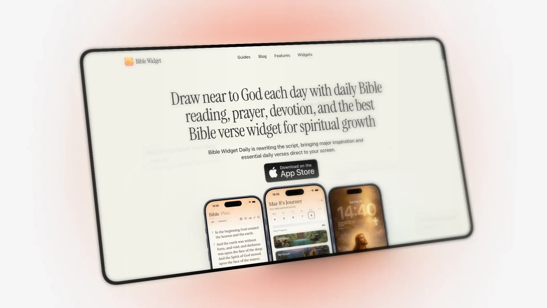 Bible Widget Landing Page Case Study